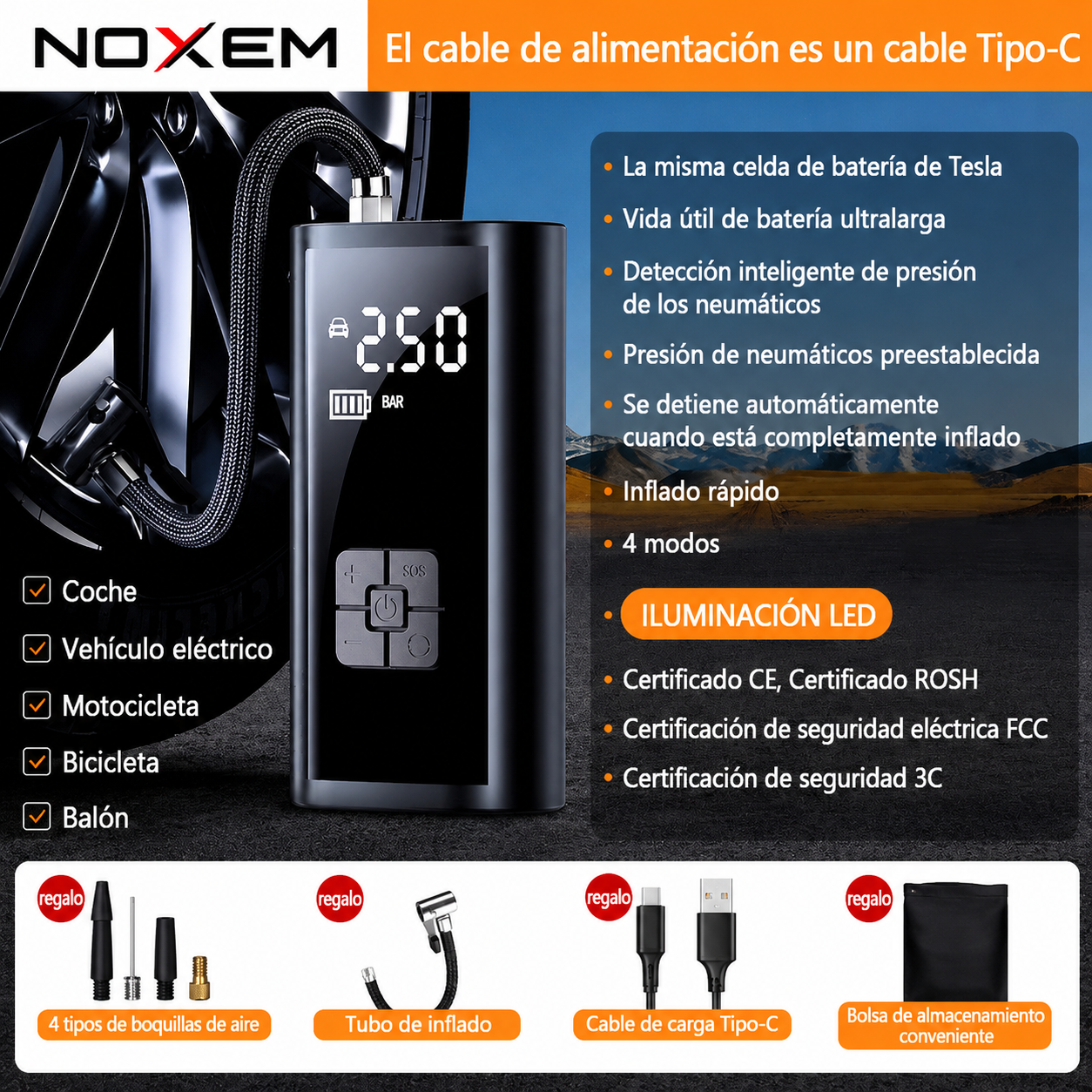 Compresor portatil Noxem